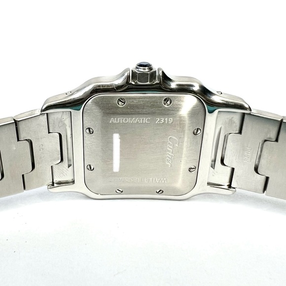 CARTIER SANTOS GALBEE 29mm Automatic 2 Tone 0.75TCW DIAMOND Watch NEW Model - Picture 6 of 11